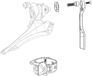 Sram Red Axs E1 11.7618.007.003 Montagekit Voorvoorderailleur Transparant