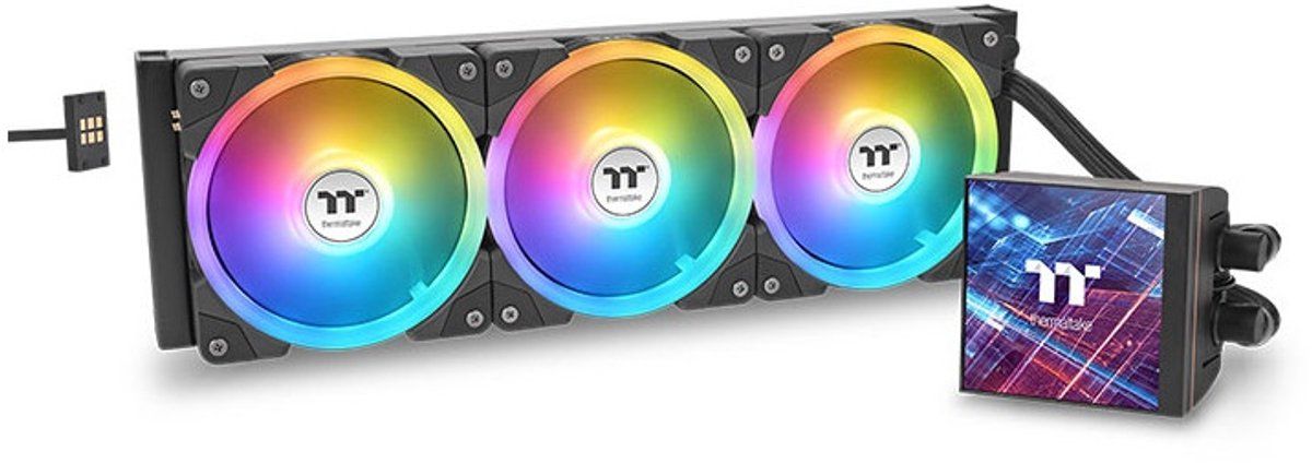 Thermaltake MAGFloe 420 Ultra ARGB Processor Alles-in-één vloeistofkoeler 14 cm Zwart 1 stuk(s)