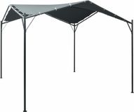 vidaXL Prieel 3x3 m Staal Antraciet