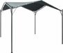 vidaXL Prieel 3x3 m Staal Antraciet