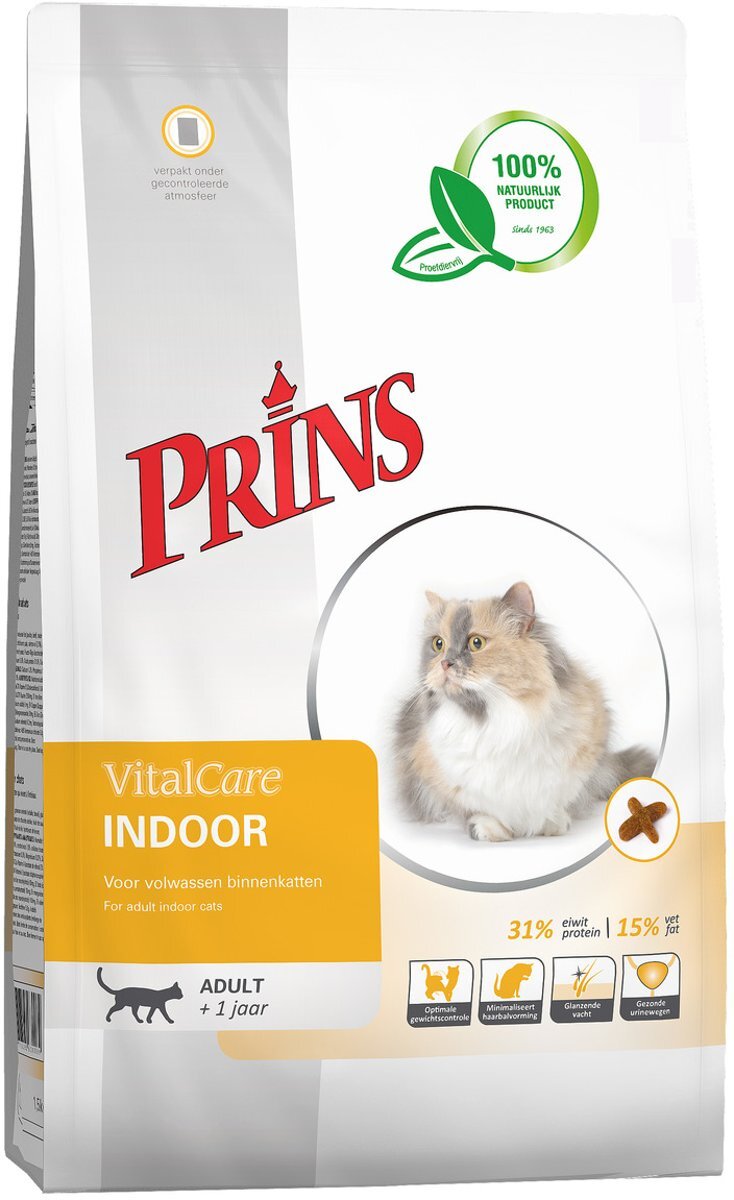 Prins VitalCare Indoor - Gevogelte - Kattenvoer - 1.5 kg