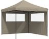 vidaXL Partytent Inklapbaar Pop-up Taupe Polyester 292x292x315cm