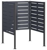 Bac à déchets écran 85 x 85 x 113 cm Acier Anthracite
