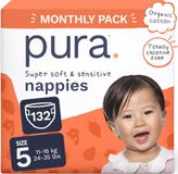 Pura Eco Babyluiers - Maat 5 (11-16 kg)
