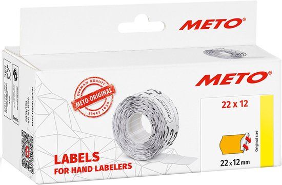METO Etiketten voor prijstangen 32 x 19 mm oranje