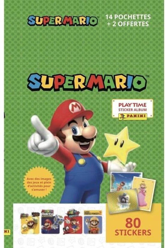 Panini Super Mario Eco Blister Pack Stickers - Trading Cards - Bundle