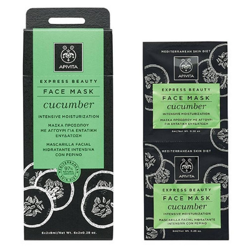 Apivita Express Beauty Face Mask Cucumber Intensive Moisturization