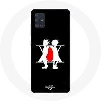 Maniacase Hoesje voor Samsung Galaxy A71 Hunter x Hunter Manga Logo Zwart