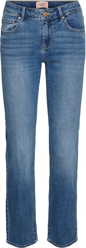 Vero Moda VMFLASH MR STRAIGHT JEANS LI347 GA - Medium Blue Denim - W28/L30