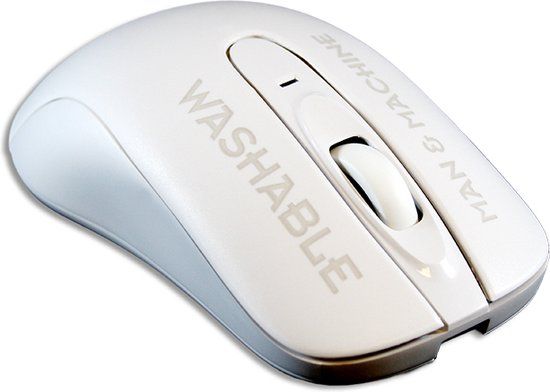 Man & Machine CM/WI/W5 Muis Ambidextrous RF Draadloos Optisch 1000 DPI Wit