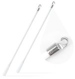 Solidchoice - 43cm Blanc Tige de store en fibre de verre avec crochet