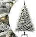 vidaXL Sapin de Noël artificiel pré-illuminé avec set de boules vert 210 cm