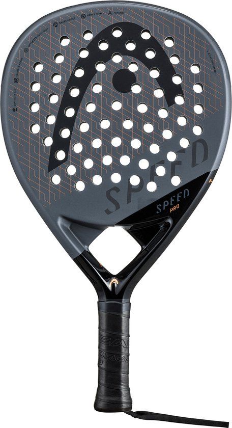 Head Speed Pro Padel Racket - Druppelvormig - 365-375 gram - Grafiet/Carbon