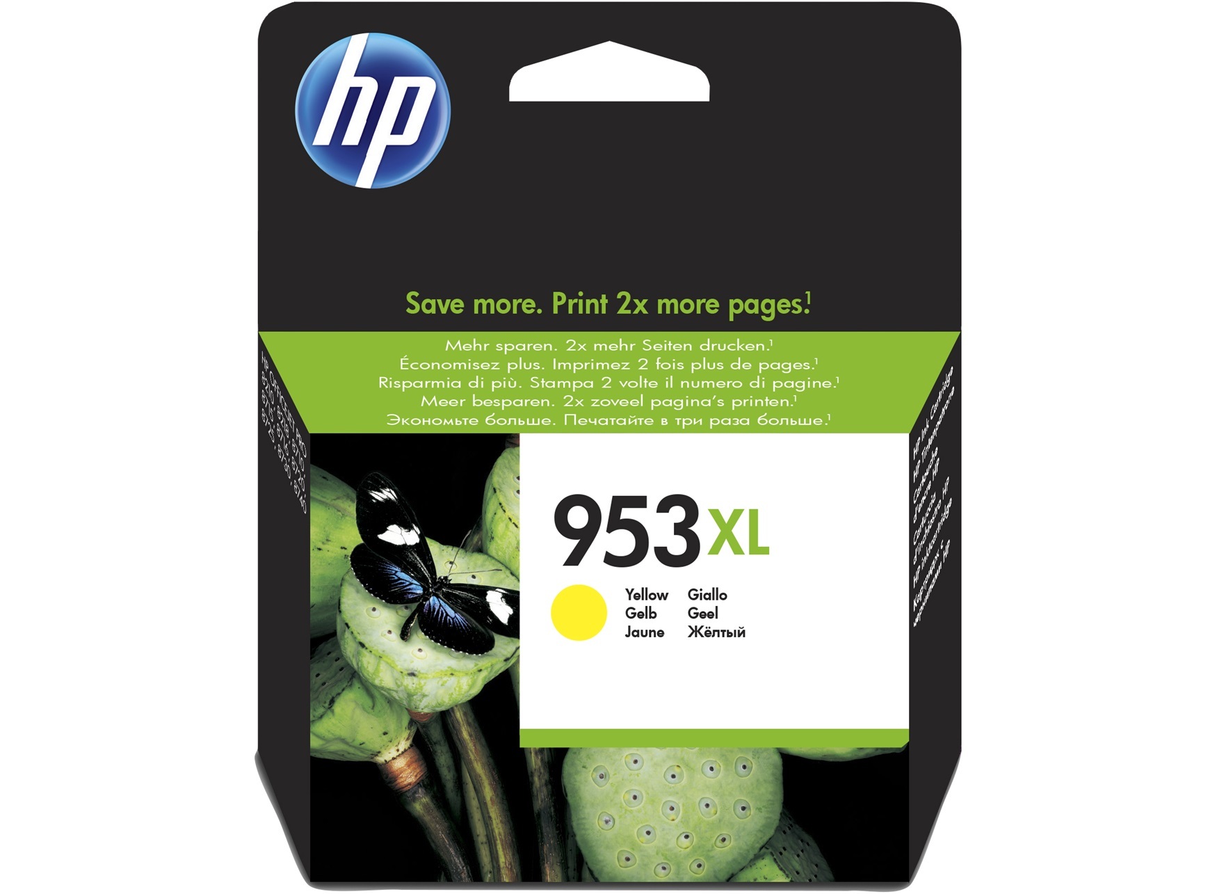 HP 953XL Yellow Original Ink Cartridge geel