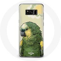Maniacase Hoesje voor Samsung Galaxy S8 Amazon papegaaien groen