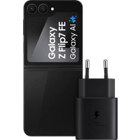 Samsung Galaxy Z Flip 7 FE 256GB Black 5G + Samsung 25W Charger Black