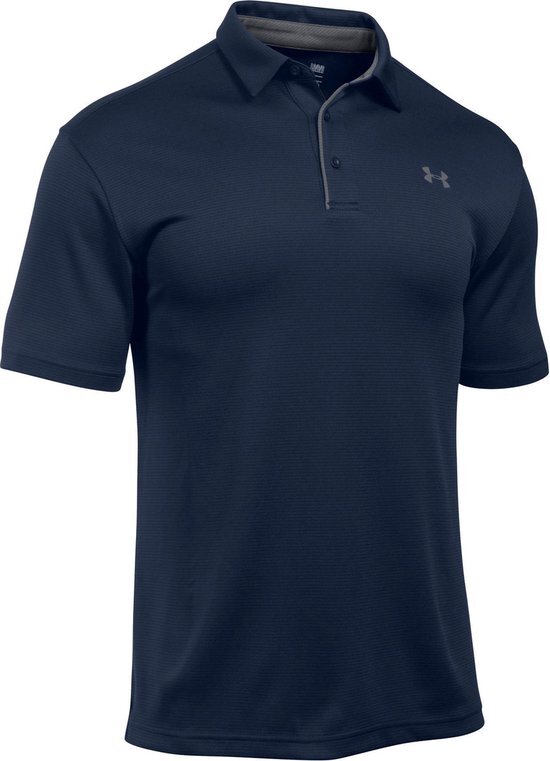 Under Armour Tech Polo- Sportshirt - Heren - Maat M - Donker Blauw