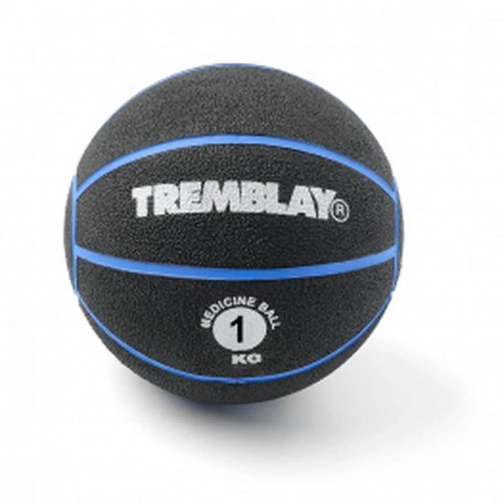 Tremblay CT Fit & Rack Medicijnbal 1 kg/ø17.5 cm PVC Grijs/Blauw