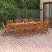 Maison Exclusive - Ensemble de salle à manger de jardin 11 pièces 280x90x75 cm en bois massif d'acacia