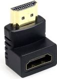 CHPN Haakse HDMI adapter - HDMI Male naar HDMI Female - Zwart