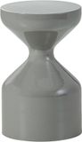 WOOOD Floyd Table d'appoint - Métal - Gris clair - 47x30x30