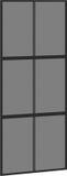 vidaXL Schuifdeur 90x205 cm gehard glas en aluminium zwart