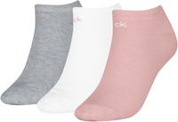 Calvin Klein Dames Sneakersokken 3-Pack Pink