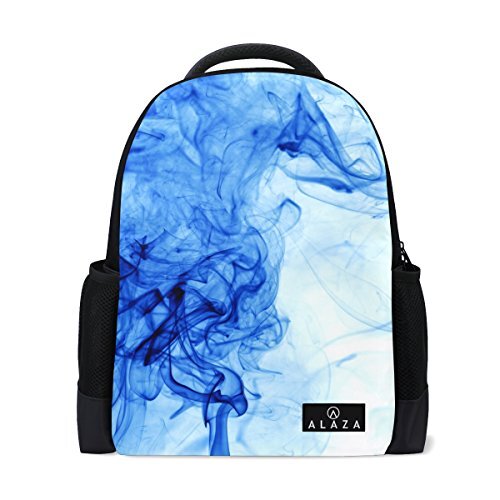 My Daily Abstract Blue Smoke Ink Rugzak 14 Inch Laptop Daypack Bookbag voor Travel College School