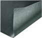 Merkloos / Sans marque Vloermat Rib, zwart, zeer duurzaam natuurrubber, per meter 900 mm