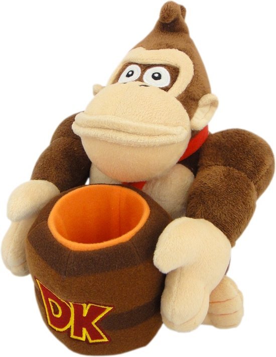 Figurines Super Mario Bros.: Donkey Kong Barrel 20 cm Knuffel