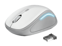 Trust Yvi FX - Draadloze Muis - Wit - Compact - Linkshandig en Rechtshandig