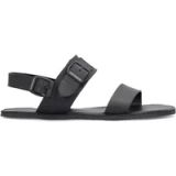 Groundies Sandalen Kos Heren Maat 41 Zwart Platte Sandalen Leer Kunststof Zomer 2025