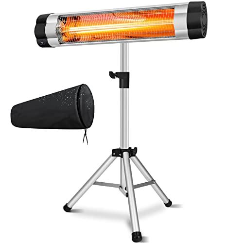 KESSER Infraroodstraler 2500 W - Terrasverwarmer - In hoogte verstelbaar