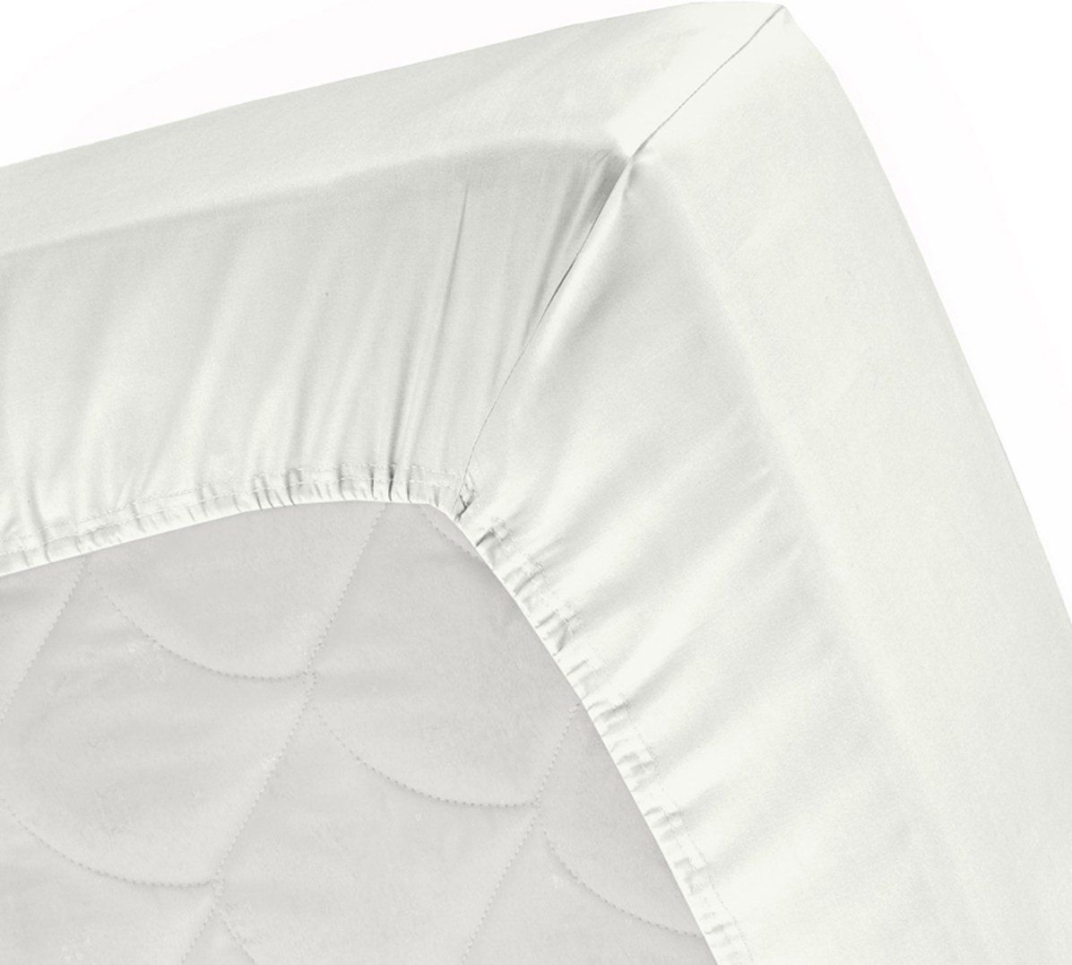 Cinderella Jersey topper hoeslaken - 180x210 cm - Ivory