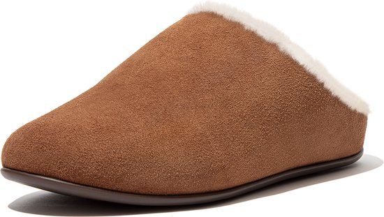 Fitflop Chrissie Shearling N28-645 - Dames pantoffel - bruin - maat 41