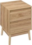 5five Nachtkastje met dubbele laden Beige