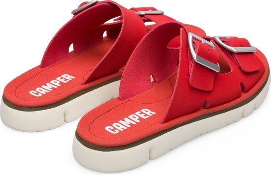 Camper Oruga Sandalen - Dames - Rood - Maat 36 - Platte sandalen - Leer - 2023