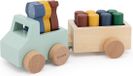 Trixie Houten Speelgoed - Auto met aanhangwagen - Met dieren - Vanaf 1,5 jaar