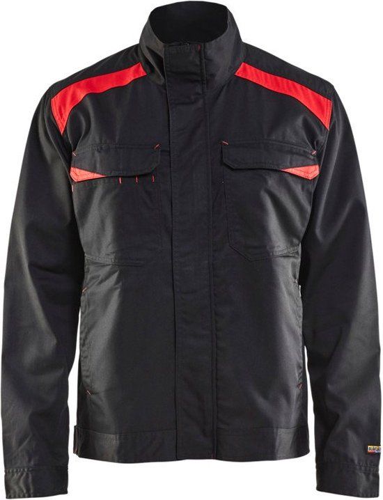 Blaklader Industriejack. Ongevoerd 4054-1800 - Zwart/Rood - XL