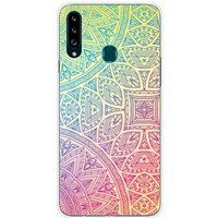 Samsung Galaxy A20s mandala pastel bedrukt siliconen hoesje