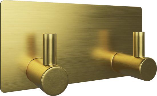 EAVY - Zelfklevende handdoekhaakjes RVS - Handdoekhouder - Wandhaak - Plakhaak - Goud