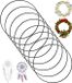 Ibenzoa® Metalen Ringen Set van 8 voor Creatieve DIY Decoraties en Kransprojecten