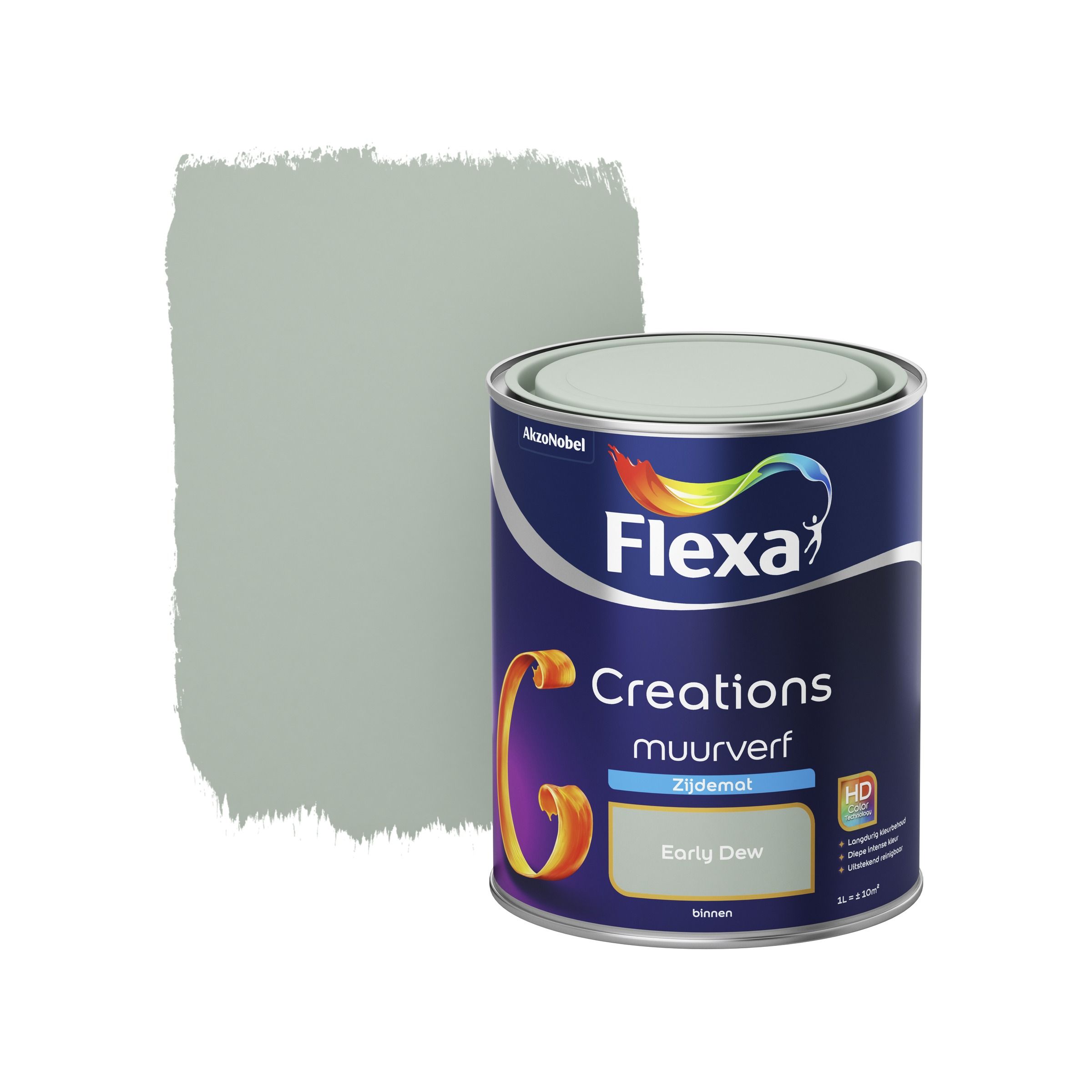 FLEXA Creations muurverf early dew zijdemat 1 liter - 8711113133135