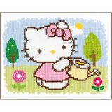 Vervaco PN-0148645 Hello Kitty in de lente aida telpatroon verpakking