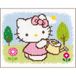 Vervaco PN-0148645 Hello Kitty in de lente aida telpatroon verpakking