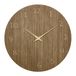 TFA Dostmann TFA Wandklok - donker naturel hout - D30 cm