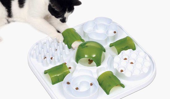 Catit Ca Play Snoepjespuzzel - Kat - 40x40x9cm - Wit/Groen