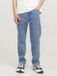JACK&JONES - JJICHRIS JJORIGINAL SQ 036 JNR Garçon Jean Coton Coupe Ample Taille Haute Bleu