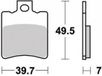 Perftec Remblokje voor Honda 50 SFX Scooter 1996-2000 AF37A/AV Nieuw