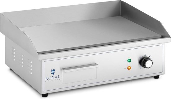 Royal Catering Elektrische grillplaat - 530 x 350 mm - - Flat - 3.000 W